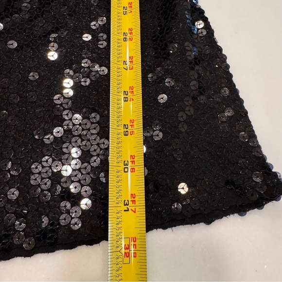NEW Christian Audigier Womans Black Sequins Top W/ Gold Accents size Medium NWT - Picture 11 of 16